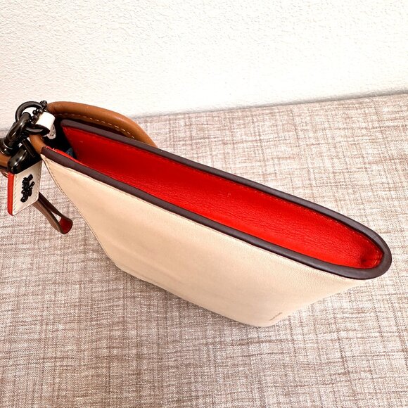 Coach Courier Wristlet 837 Colorblock Chalk Multi in EUC - Picture 7 of 13